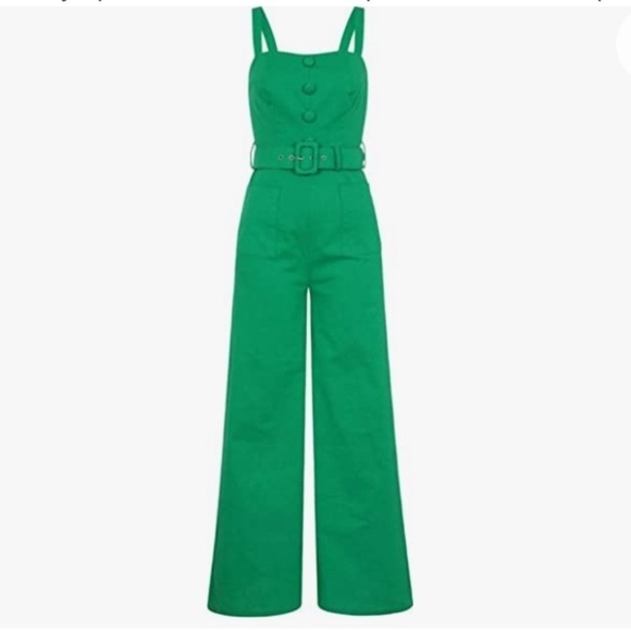 Collectif Vintage Olympia 50s Women's Marlene Jumpsuit - Picture 2 of 10